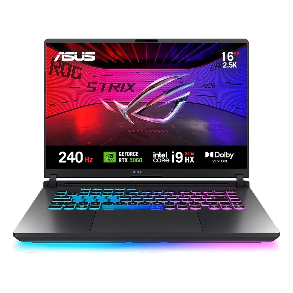 ASUS ROG Strix G16 — i9 com RTX 5060 premium