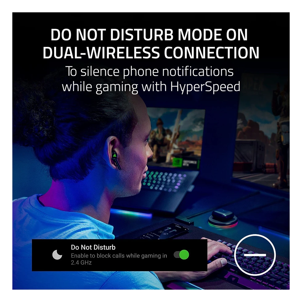 Razer Hammerhead Pro HyperSpeed com ANC, estojo e conexão sem fio dupla
