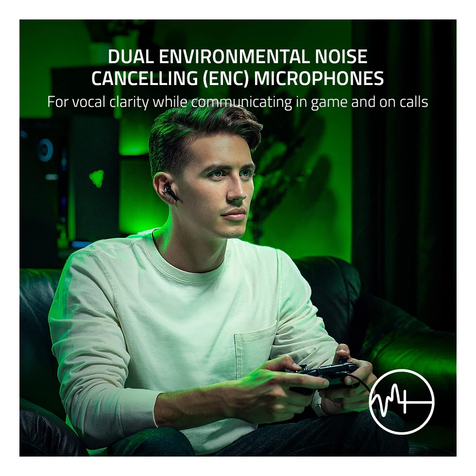 Razer Hammerhead HyperSpeed Xbox com estojo, dongle de 2,4 GHz e Bluetooth