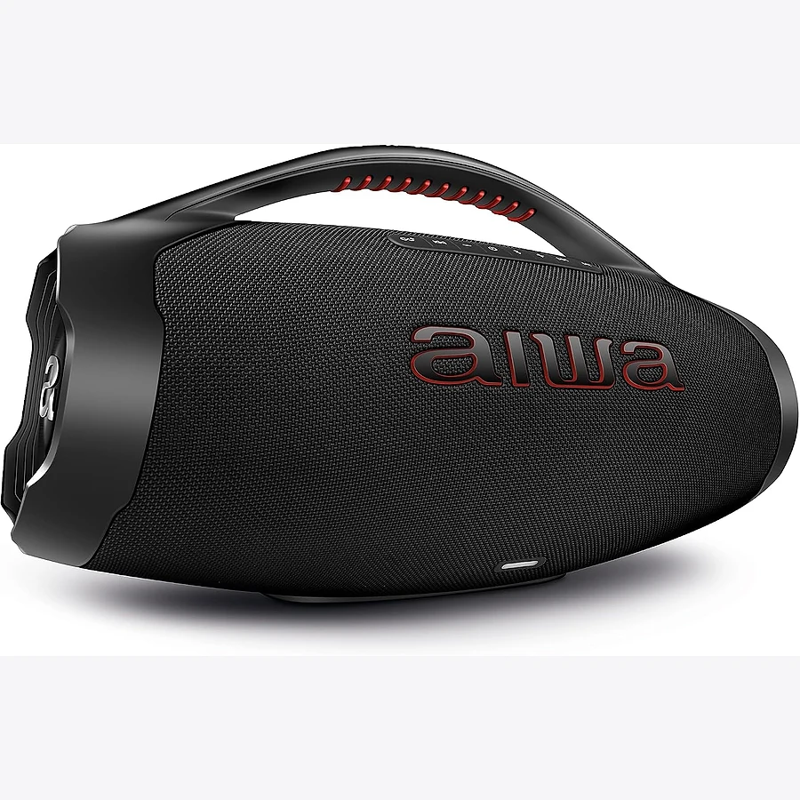 AIWA Boombox BBS01 caixa de som Bluetooth compacta com woofer de 4 polegadas e alça de transporte