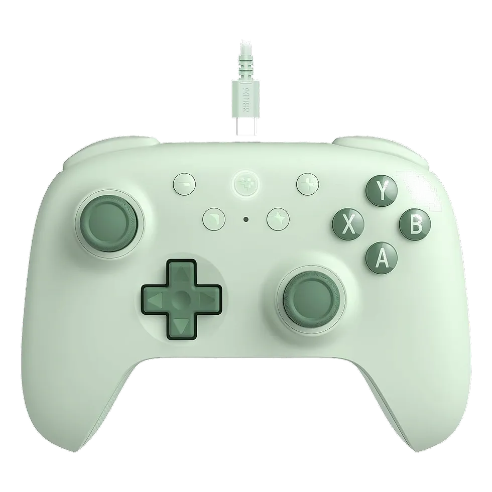 8BitDo Ultimate 2C verde com analógicos Hall Effect e botões traseiros L4/R4 para PC e Android