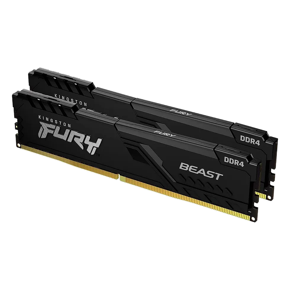 Kit de memória RAM Kingston FURY Beast 16GB DDR4 3200MHz dual channel