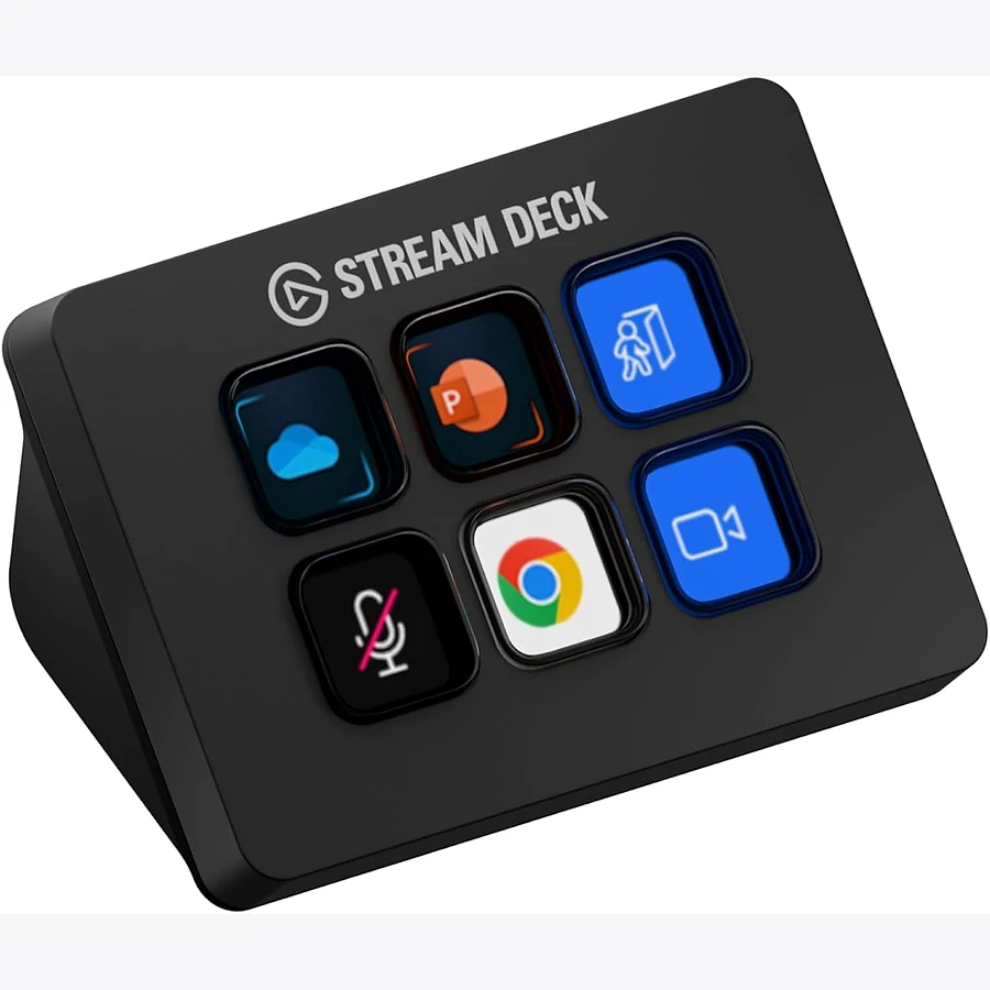 Elgato Stream Deck Mini compacto com 6 teclas LCD para streamers iniciantes