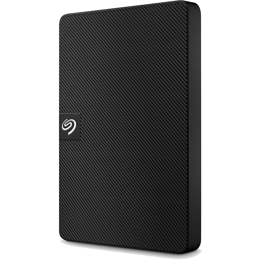 HD externo Seagate Expansion 1TB na cor preta com cabo USB
