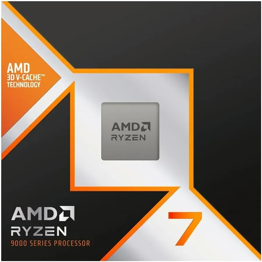 Processador AMD Ryzen 7 9800X3D AM5 com tecnologia 3D V-Cache para jogos