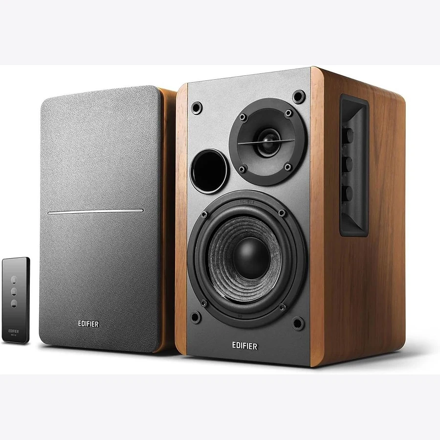 Edifier R1280T monitor de áudio ativo bookshelf com woofer de 4 polegadas e tweeter de seda