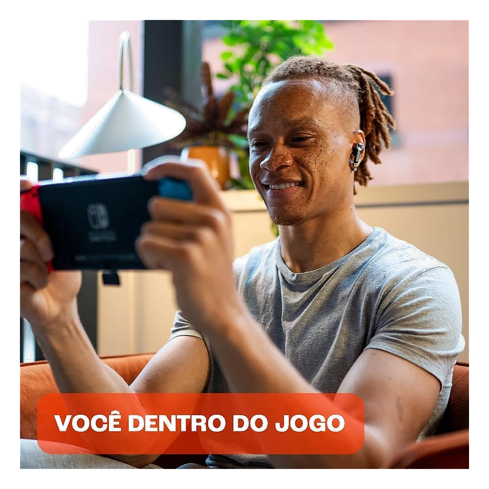 JBL Quantum TWS preto com fones intra-auriculares, estojo de recarga e dongle USB-C para jogos