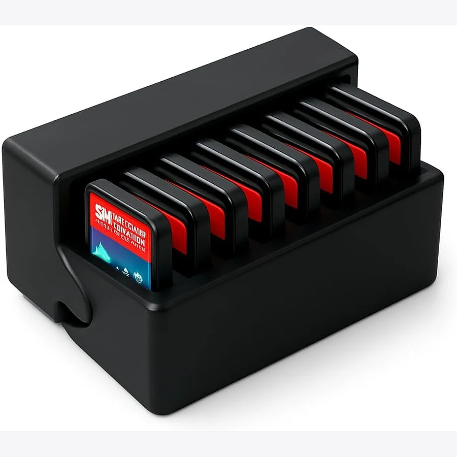 Case kit 10-em-1 para Nintendo Switch 2 com organizador interno e compartimentos