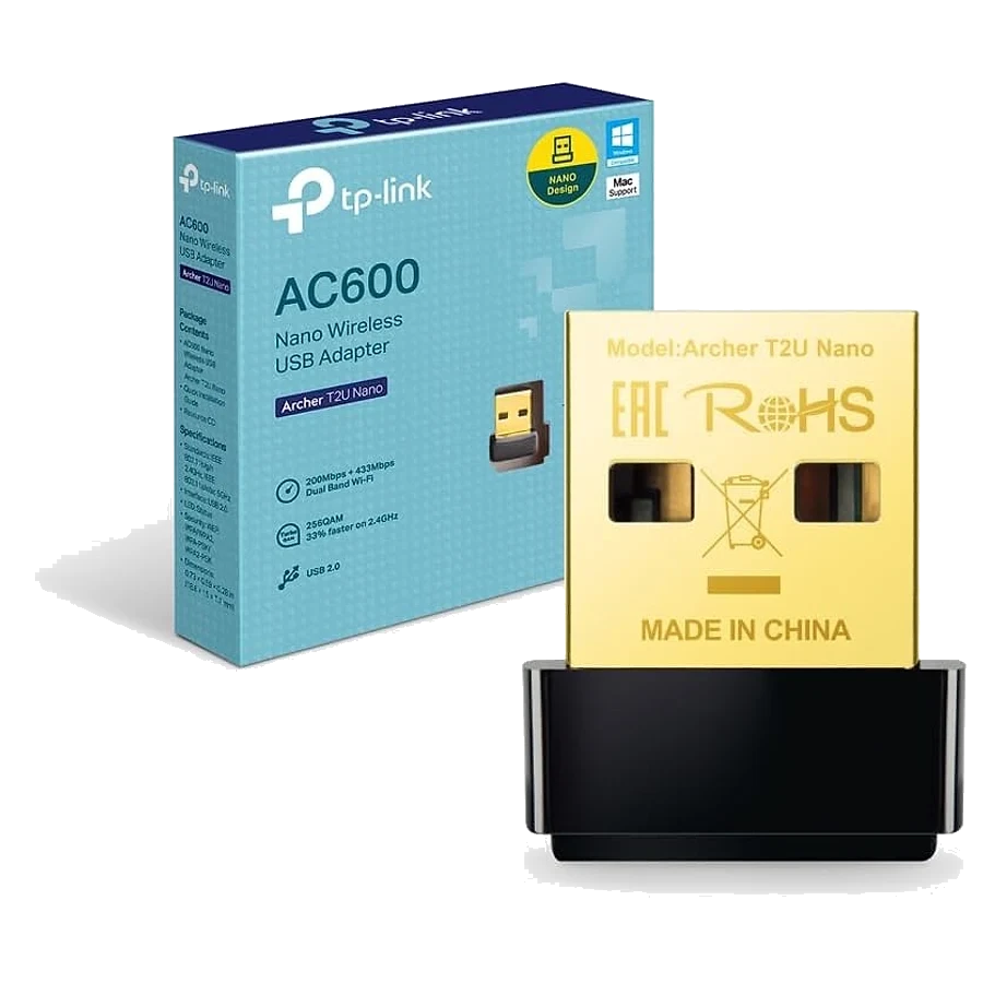 TP-Link Archer T2U Nano adaptador Wi-Fi USB ultracompacto sem antena saliente