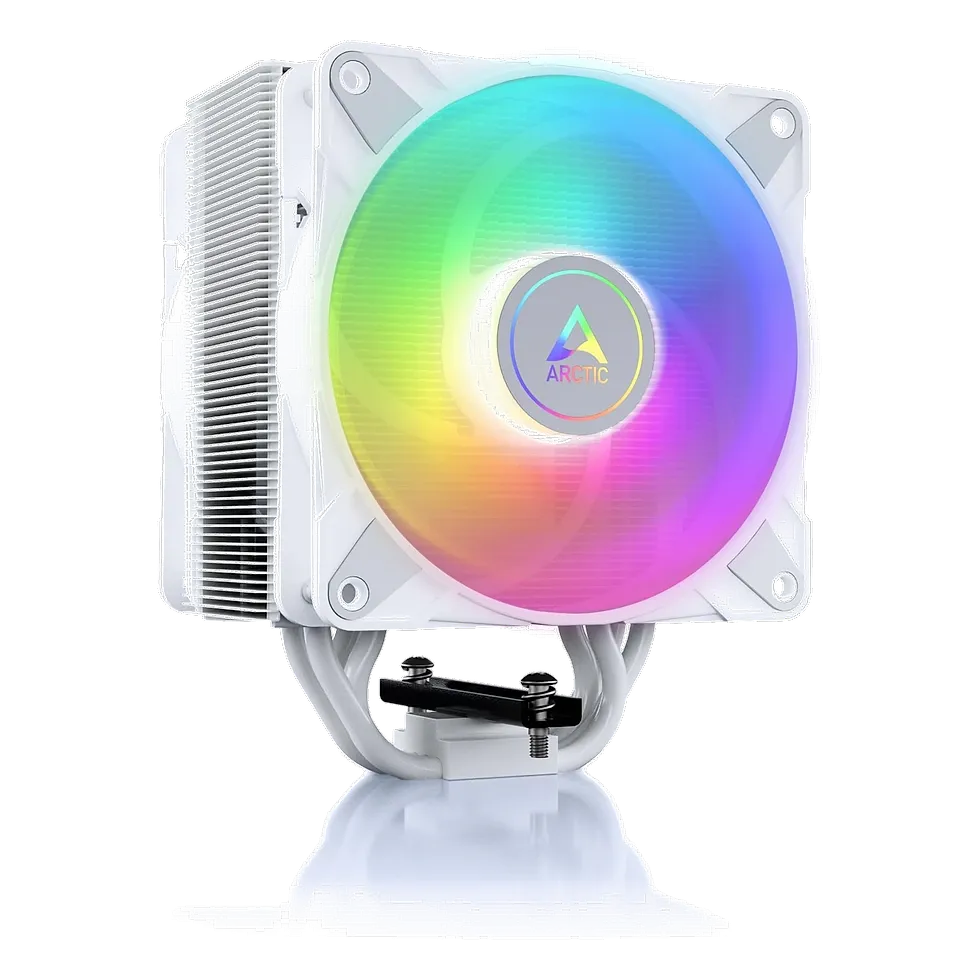 ARCTIC Freezer 36 A-RGB, cooler single-tower branco com duas ventoinhas ARGB em push-pull