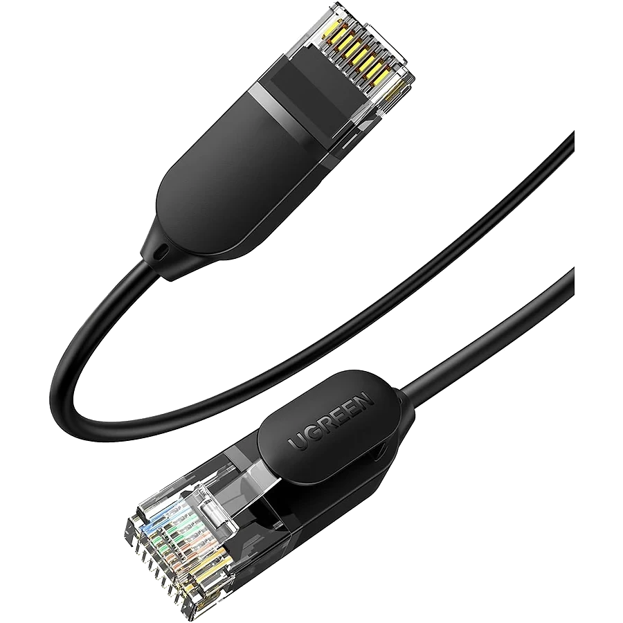 Cabo de rede Ugreen Cat6A ultra fino com blindagem e conector RJ45