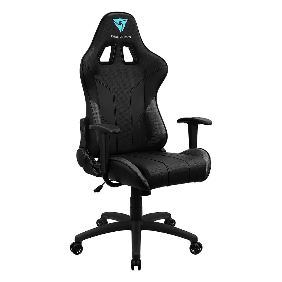 ThunderX3 EC3 cadeira gamer entrada da linha com couro sintético e reclinação 135°