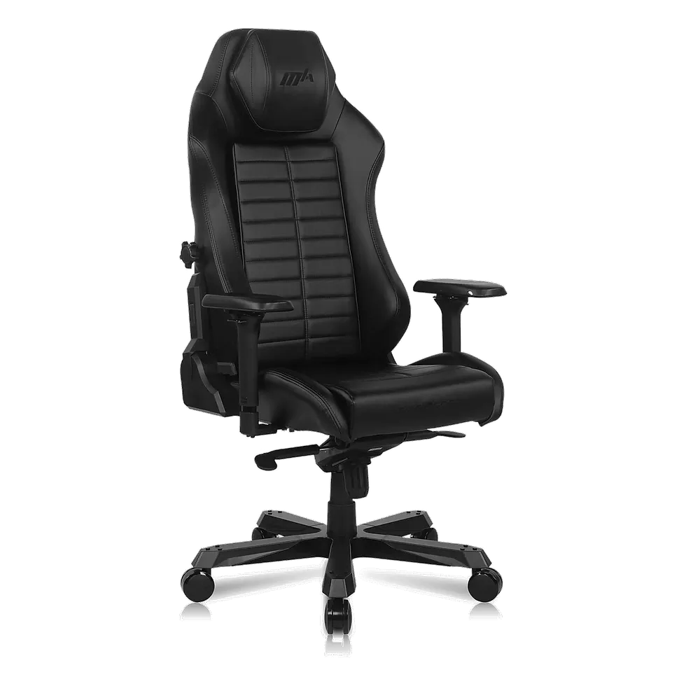 DXRacer Master Module cadeira gamer preta em couro PU com braço 4D de metal e assento substituível