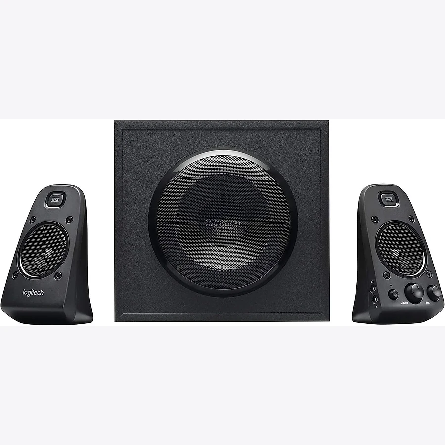 Logitech Z623 sistema 2.1 com subwoofer THX e satélites com tweeter para PC gamer