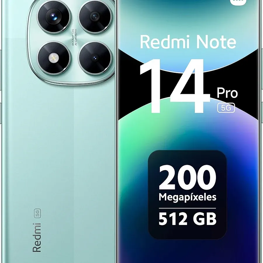 Xiaomi Redmi Note 14 Pro 5G em roxo com módulo de câmera 200MP em destaque