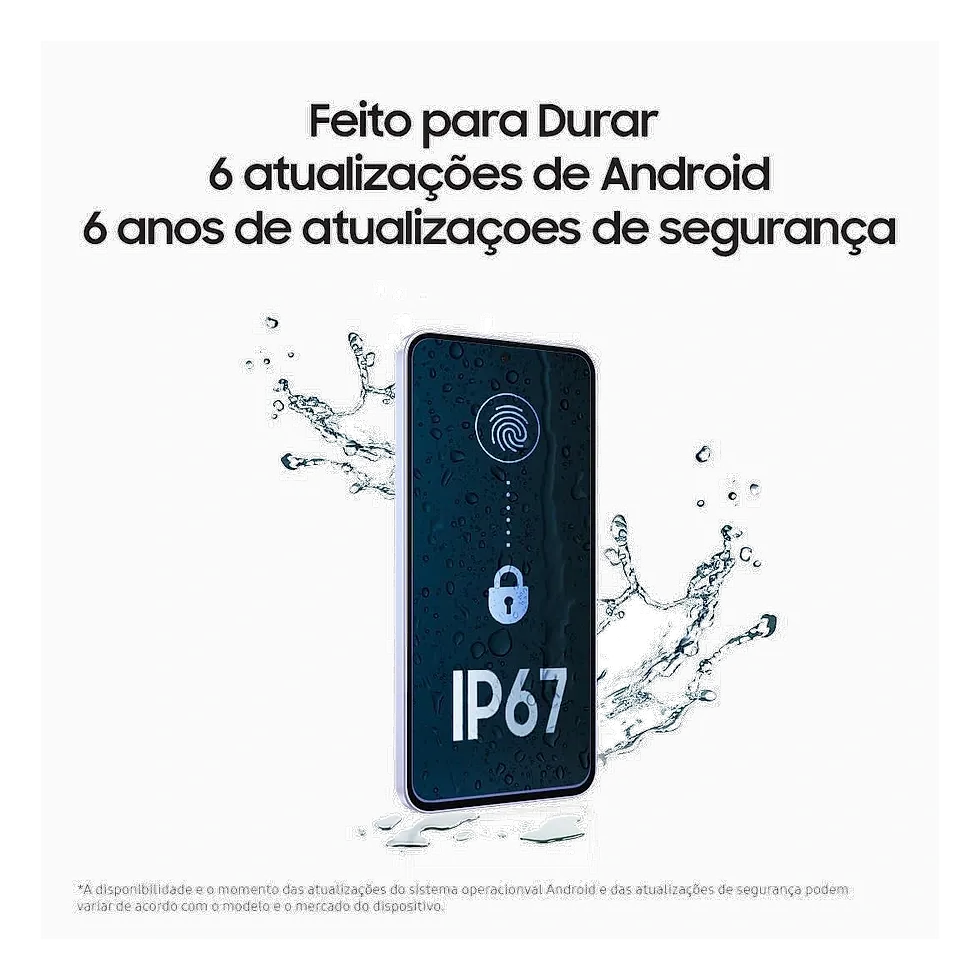 Samsung Galaxy A56 5G 128GB versão compacta Super AMOLED IP67 Android celular para jogos