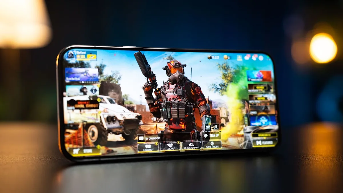 Comparativo de celulares para jogar Free Fire em 2026 Celulares Android lado a lado exibindo partidas de Free Fire em telas AMOLED com FPS alto