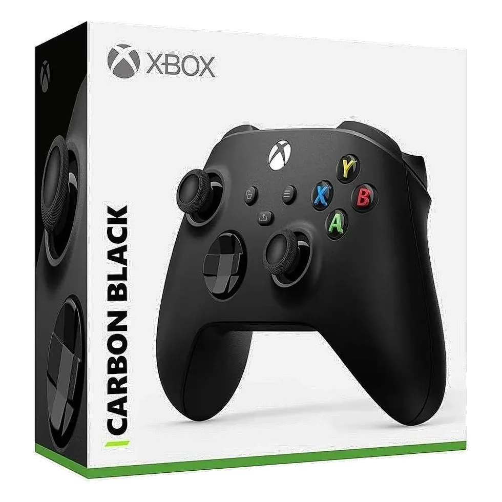 Controle Xbox Wireless Carbon Black com botão compartilhar e entrada USB-C