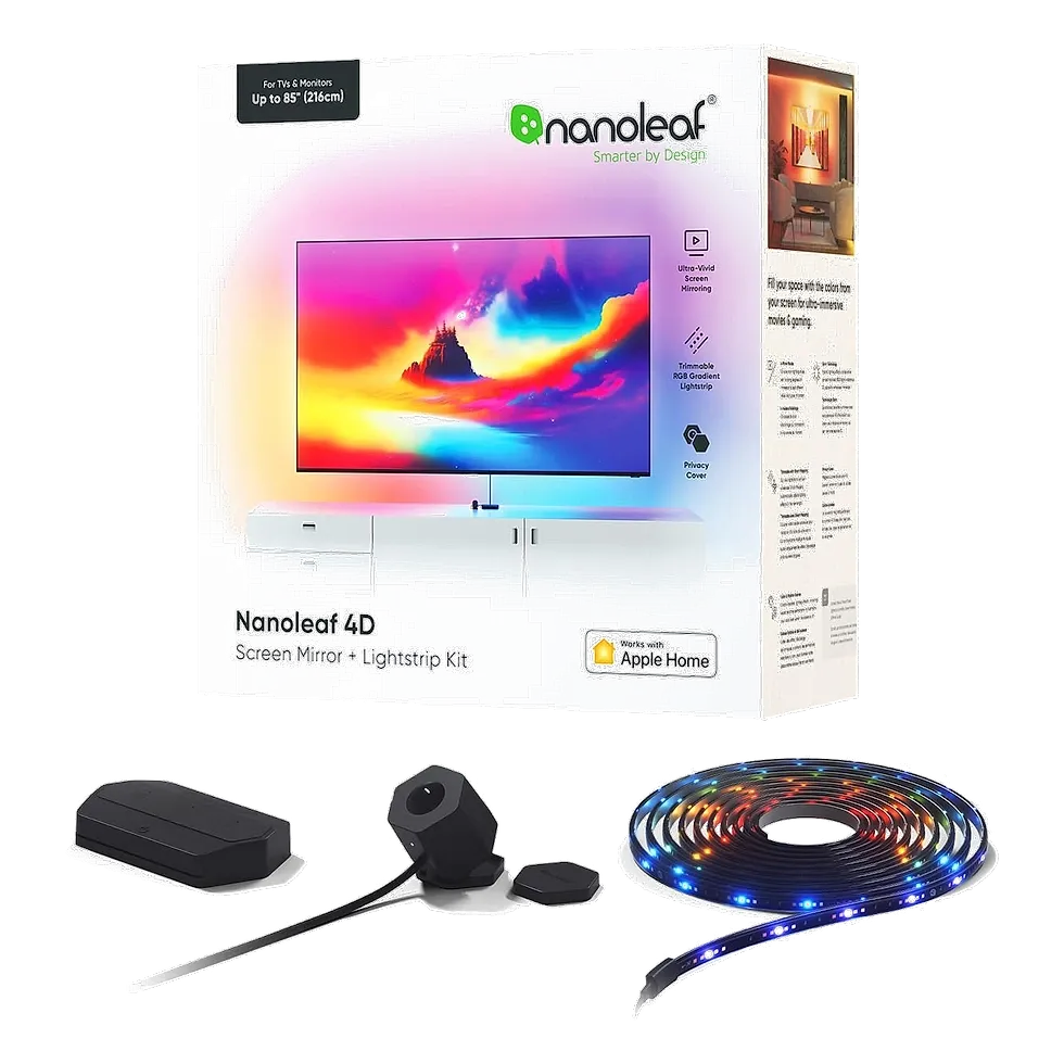 Nanoleaf 4D com câmera de sincronização e fita gradiente para TV de até 85 polegadas