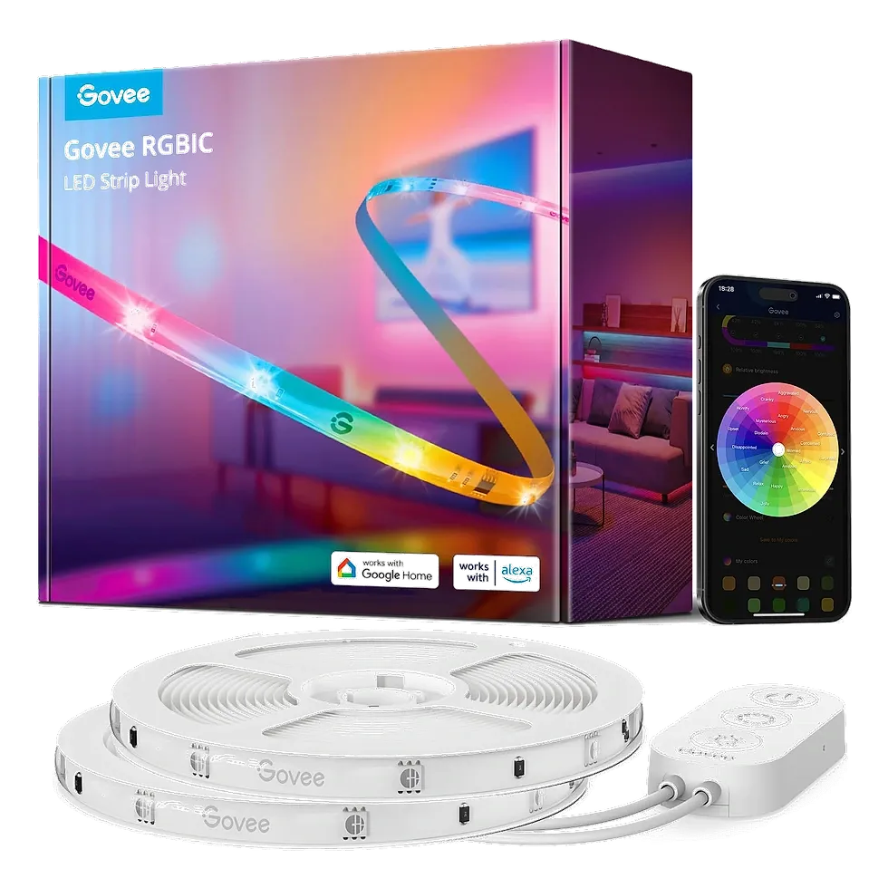 Govee fita LED RGB de 20 metros em dois rolos de 10 metros para cobrir área grande