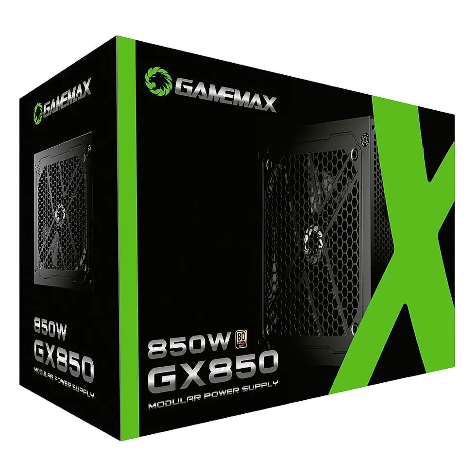 Caixa da fonte Gamemax GX850 850W full modular 80 Plus Gold