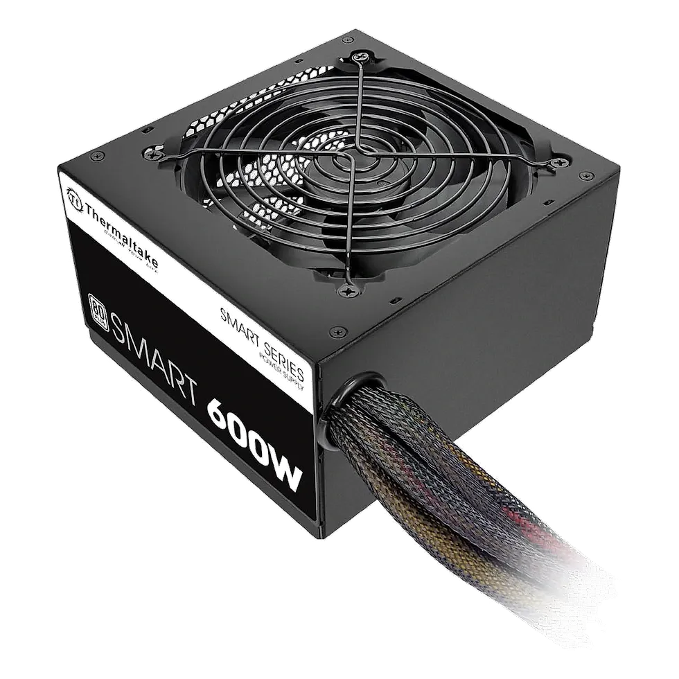 Fonte Thermaltake Smart 600W 80 Plus White não modular para PC Gamer entrada