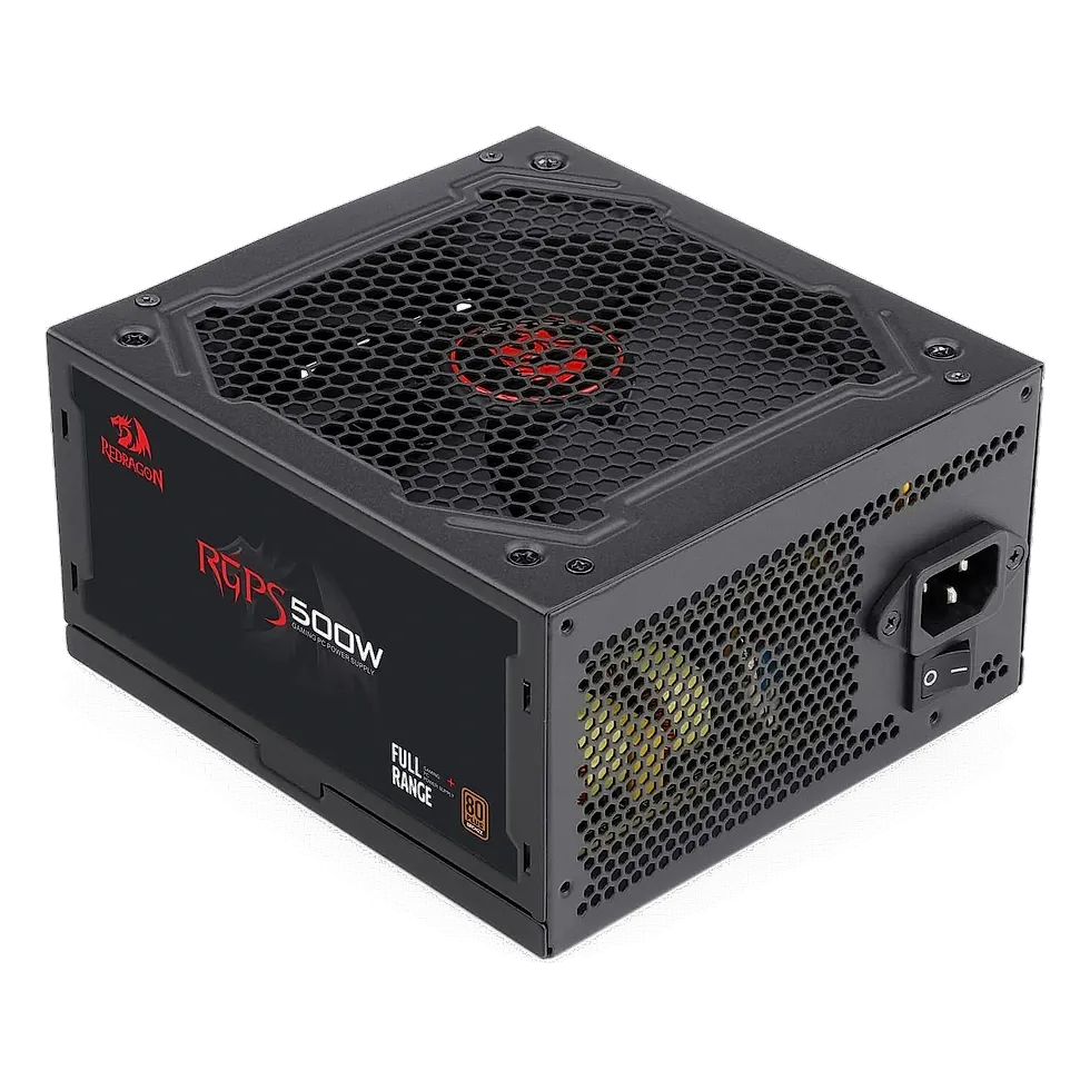 Fonte Redragon RGPS 500W 80 Plus Bronze para PC Gamer básico e entrada
