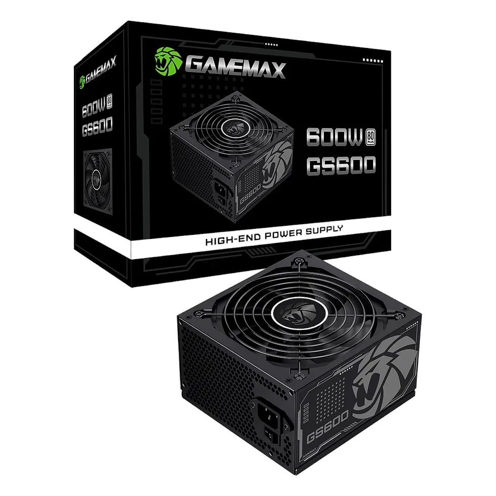 Fonte Gamemax GS600 600W 80 Plus White com PFC ativo