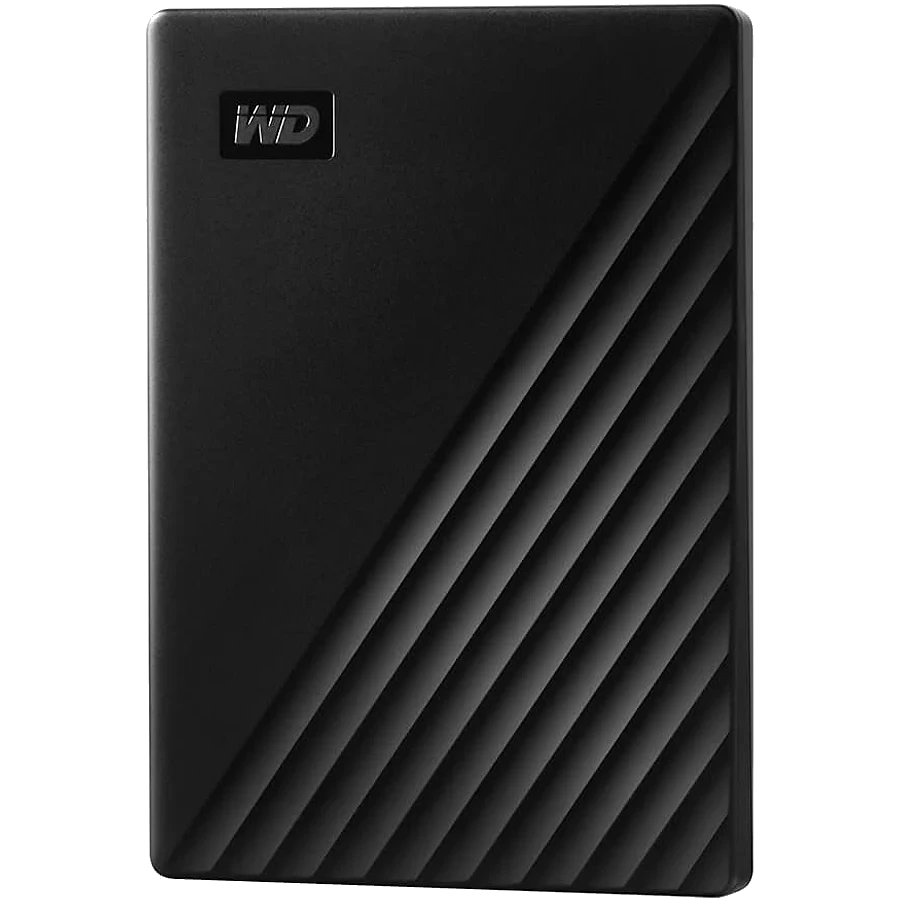 WD My Passport 2TB HD externo compacto com acabamento premium