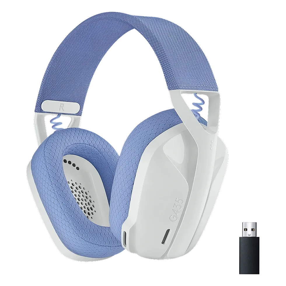Headset gamer Logitech G435 LIGHTSPEED — wireless leve de 165 g com Bluetooth