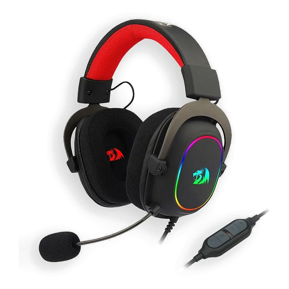 Redragon — Headset Zeus X RGB H510 com surround 7.1