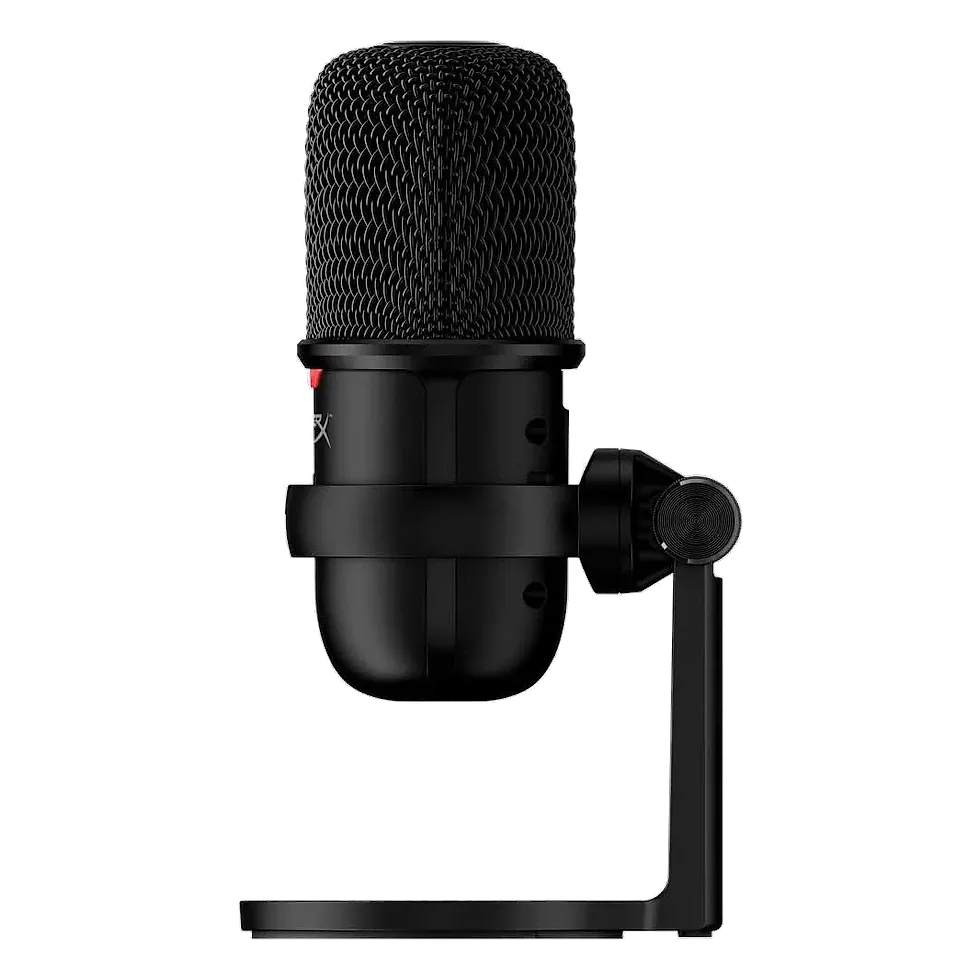 HyperX SoloCast microfone condensador USB cardioide com tap-to-mute para stream e Discord