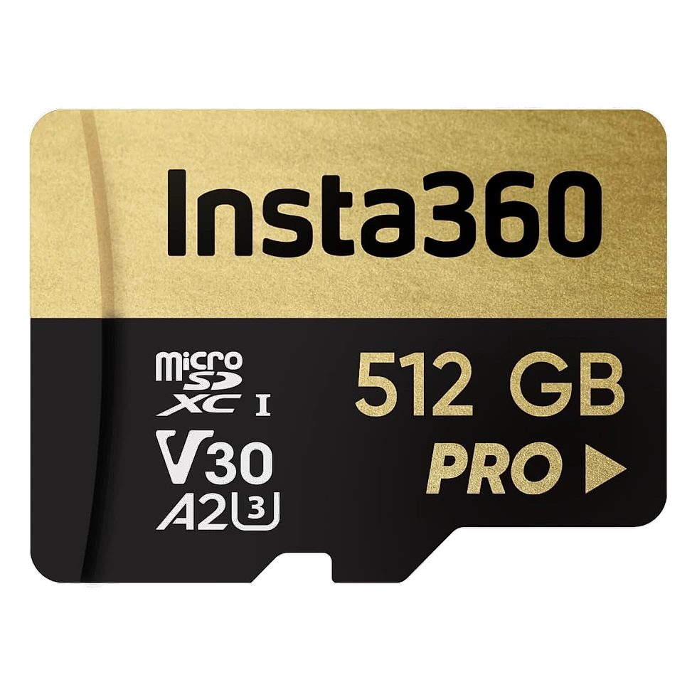 Cartão de memória microSD Insta360 PRO de 512GB com selo V30 A2 U3