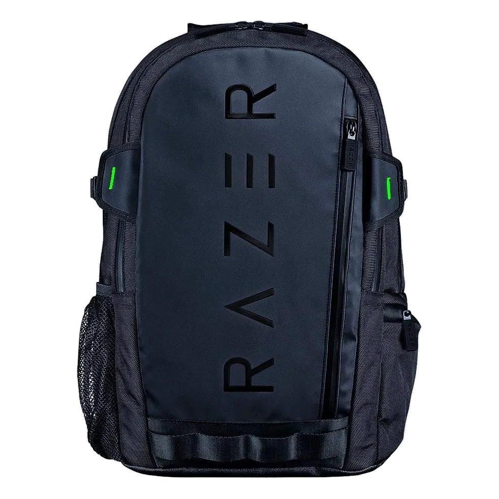 Mochila Razer Rogue V3 preta com design urbano discreto e zíper impermeável