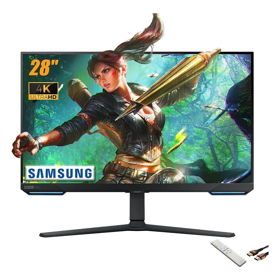 Samsung Odyssey G7 28 polegadas 4K IPS Smart TV 144Hz com G-Sync FreeSync e controle remoto