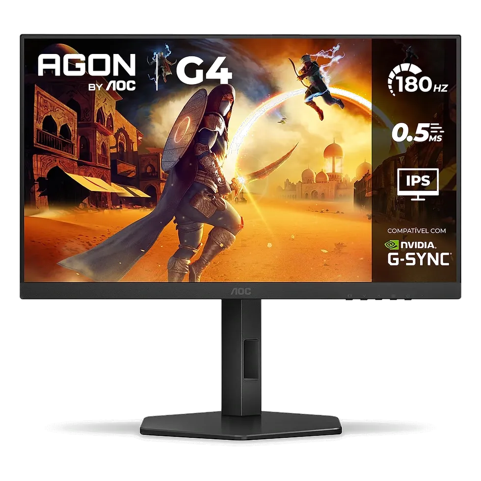 AOC Gaming G4 27G4P monitor gamer 27 polegadas Full HD 180Hz IPS 0,5ms com base ajustável