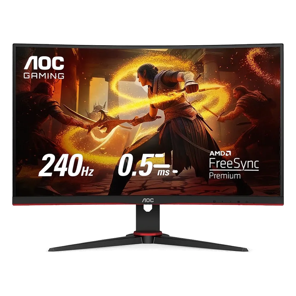 AOC Legend C27G2ZE monitor gamer curvo 27 polegadas Full HD 240Hz 0,5ms VA FreeSync Premium