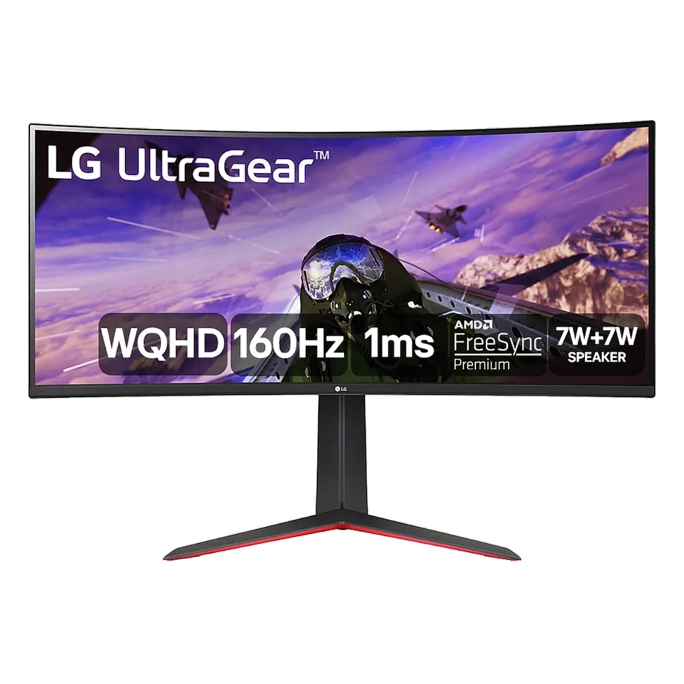 LG UltraGear 34GP63A-B monitor gamer curvo ultrawide 34 polegadas WQHD 160Hz painel VA FreeSync Premium
