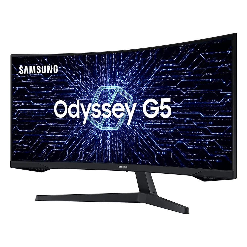 Samsung Odyssey G5 C34G55TWWL monitor gamer curvo ultrawide 34 polegadas WQHD 165Hz 1ms FreeSync Premium