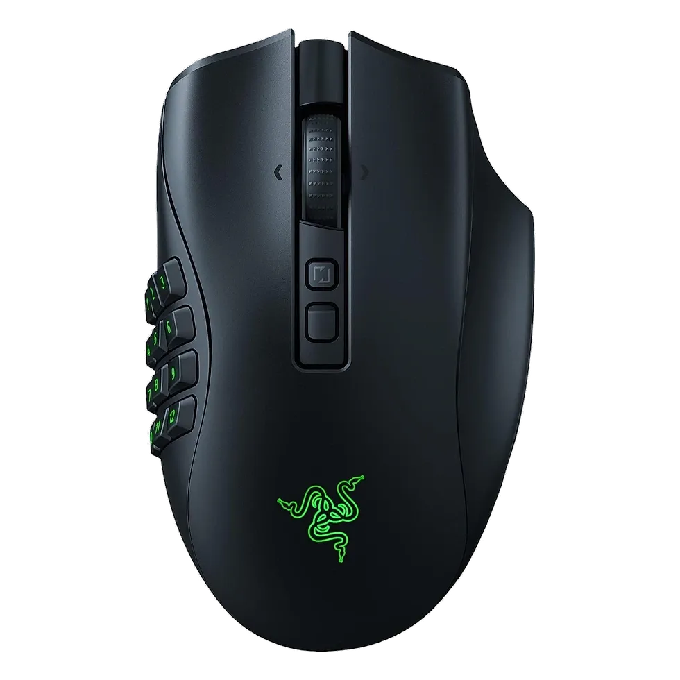 Razer Naga V2 Pro mouse MMO sem fio com placa lateral intercambiável