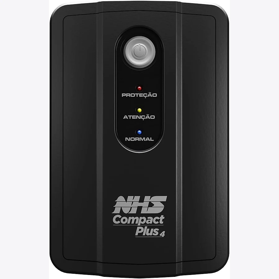 NHS Compact Plus 4 Senoidal 1000VA — vista frontal mostrando tomadas e display