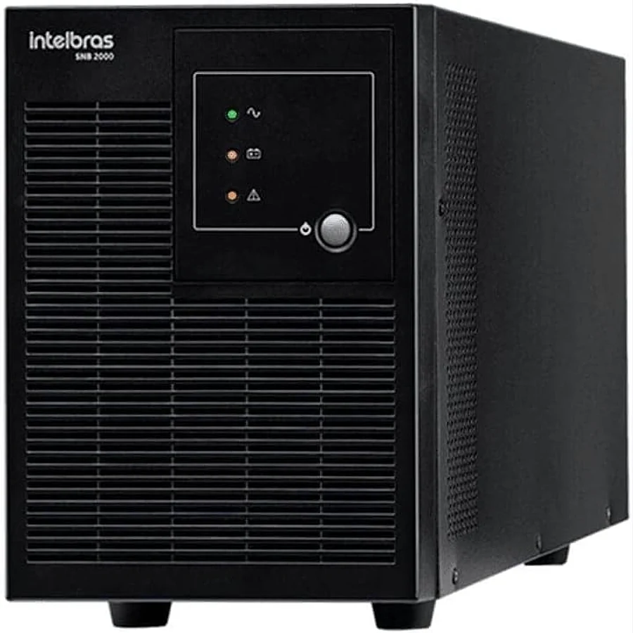Intelbras SNB 1000VA Senoidal — formato vertical com tomadas traseiras e porta USB de gerenciamento