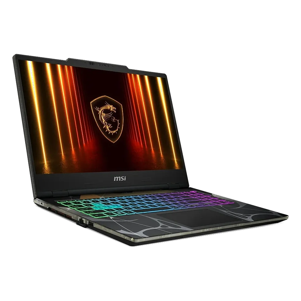 MSI Cyborg 15 — 2º geração 50 design futurista MSI Cyborg 15 — Intel Core 7-240H com RTX 5060 GDDR7 geração 50