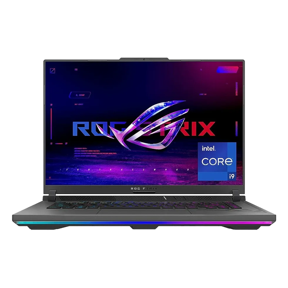ASUS ROG Strix G16 — 6º lugar RTX 4070 puro ASUS ROG Strix G16 — 16:10 FHD 165Hz com RTX 4070 real