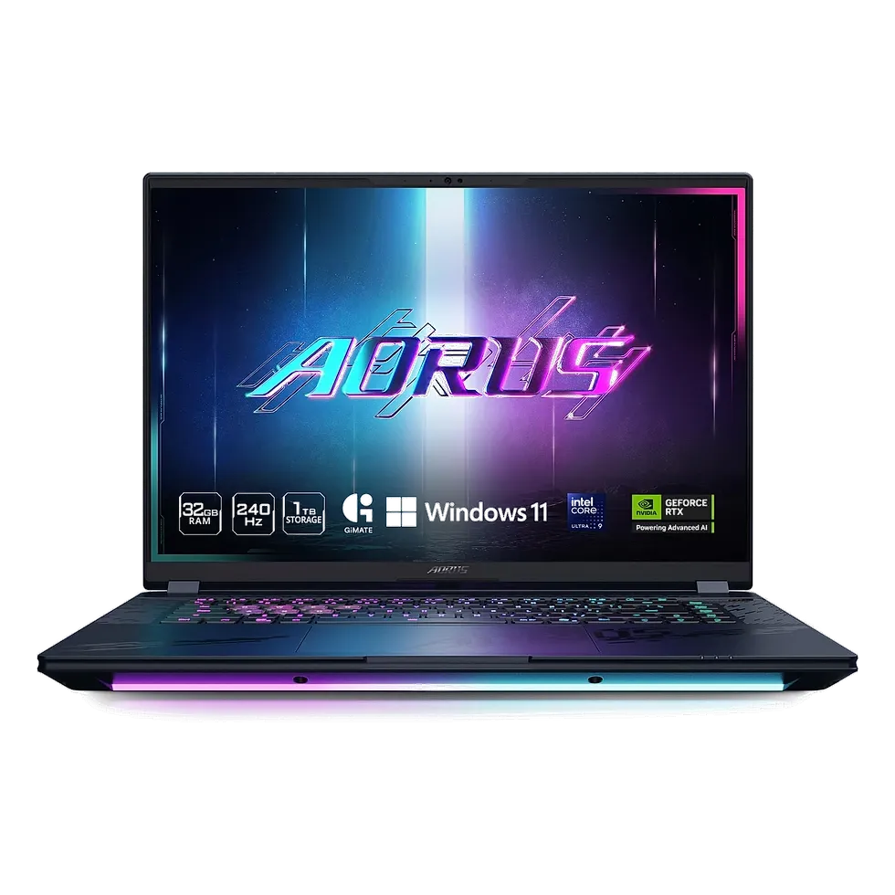 Gigabyte AORUS Master 16 — 4º lugar OLED premium Gigabyte AORUS Master 16 — OLED 240Hz 2560x1600