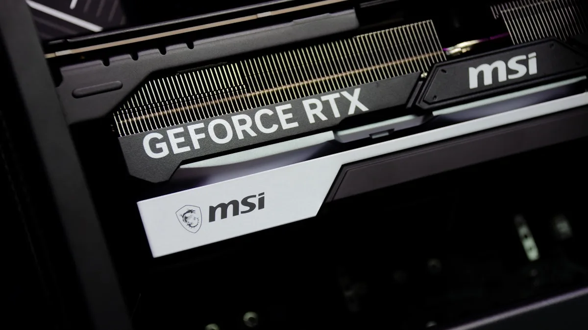 Melhores PCs Gamer até R$10.000 em 2026 Interior de PC gamer high-end com placa de vídeo RTX iluminada, SSD e memória DDR5 instalados