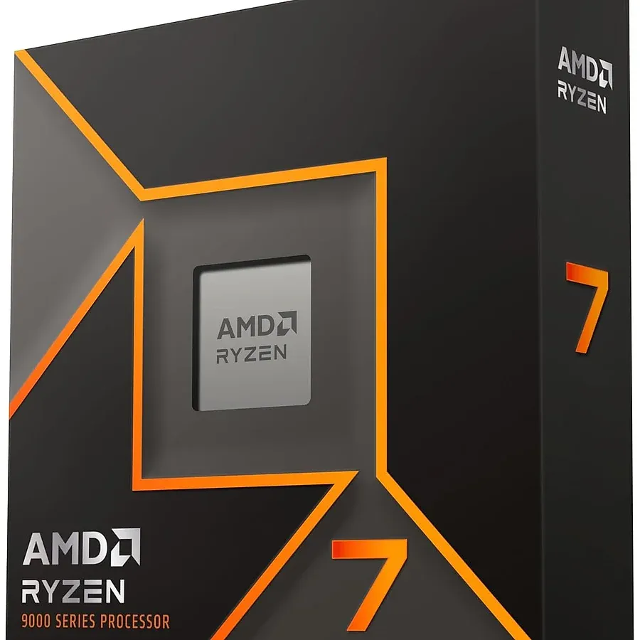 Processador AMD Ryzen 7 9700X AM5 Zen 5 oito núcleos para PC gamer 2026