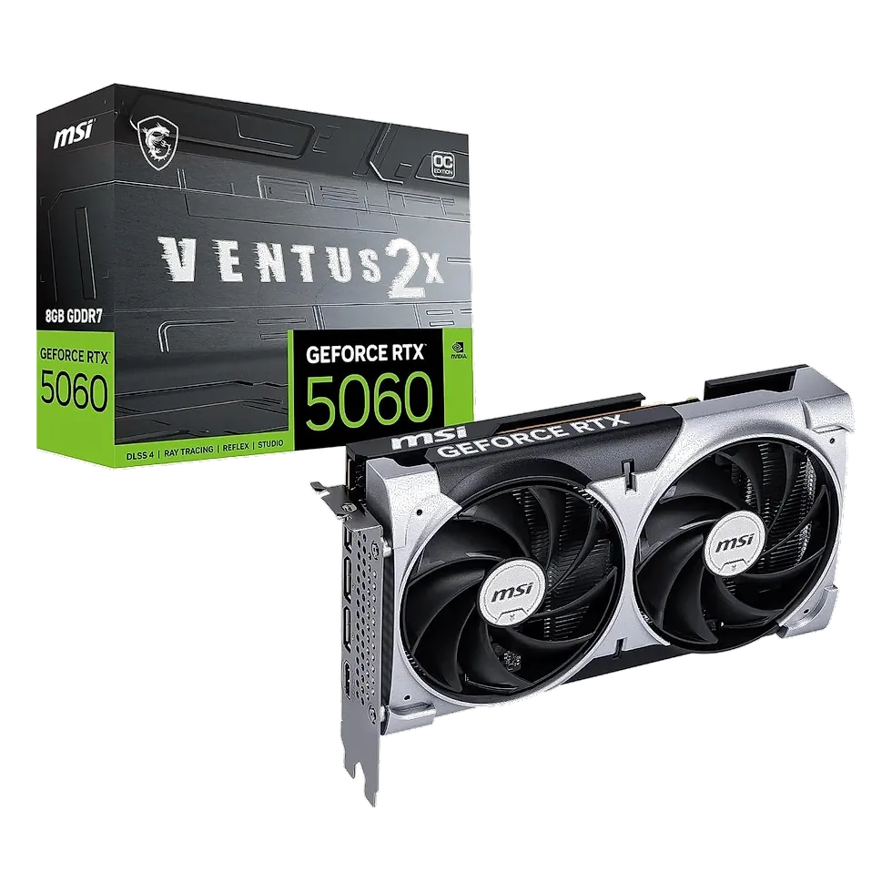 MSI GeForce RTX 5060 Ventus 2X OC 8GB GDDR7 — placa de vídeo gamer geração Blackwell