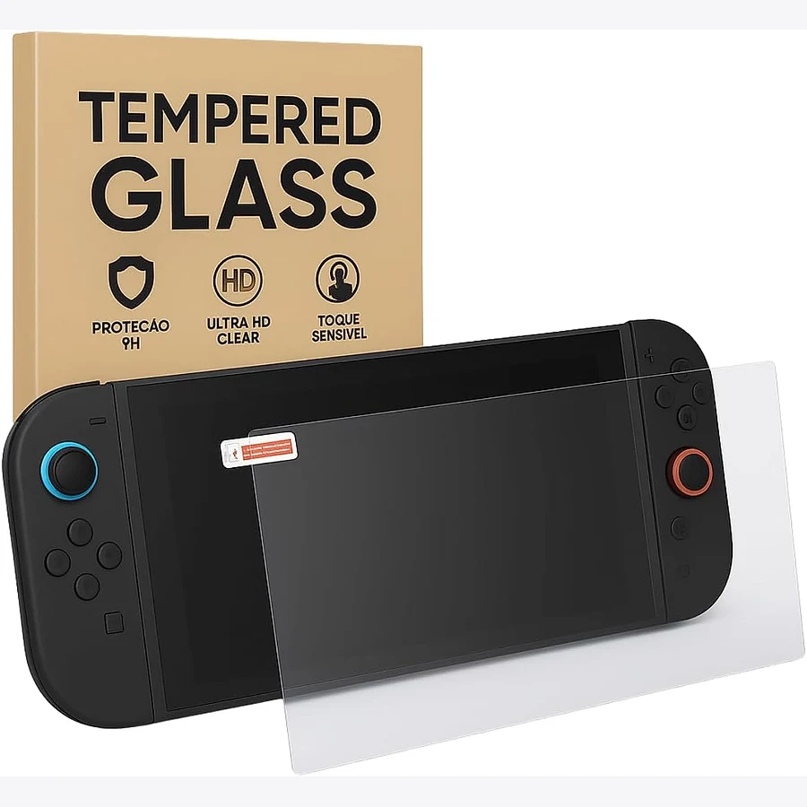 Película de vidro temperado 9H para Nintendo Switch 2
