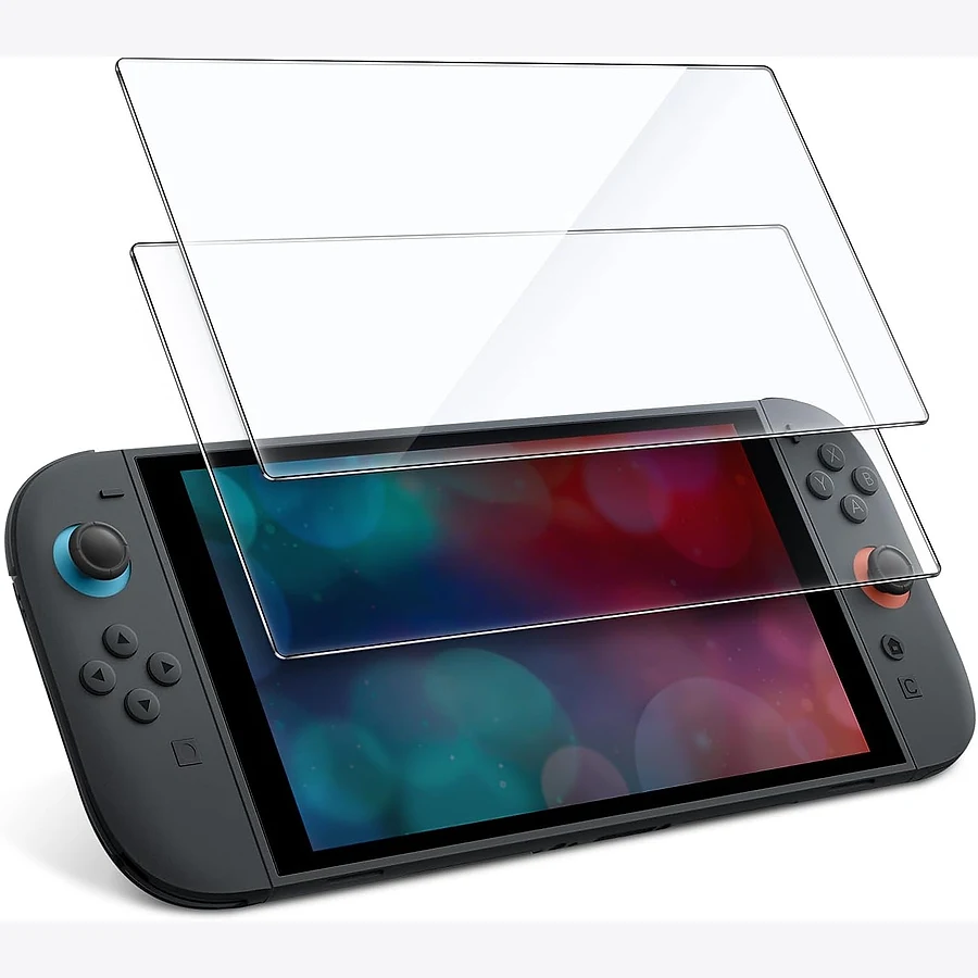 JETech película de vidro temperado para Nintendo Switch 2 com kit de aplicação e guia de alinhamento